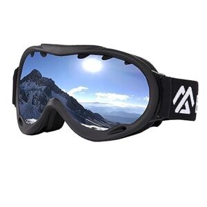 New Elevon Ski Snowboard Unisex Goggles Adjustable UV Protection Black Pouch/Box